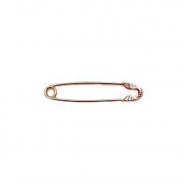 Золота шпилька червоного кольору 01-200891680