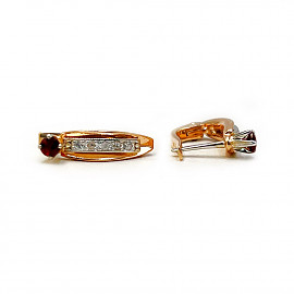 Золоті сережки з цирконом 01-200976980
