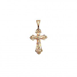 Крестик из красного золота 01-200997480