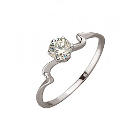 Кольцо из золота с цирконом 01-200120281