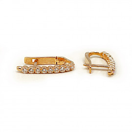 Серьги из золота с цирконом 01-200624981