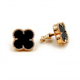 Сережки з золота червоного кольору з цирконом 01-200799781