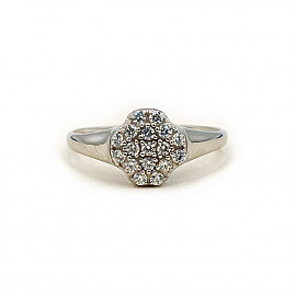 Золотое кольцо с цирконом 01-200810681