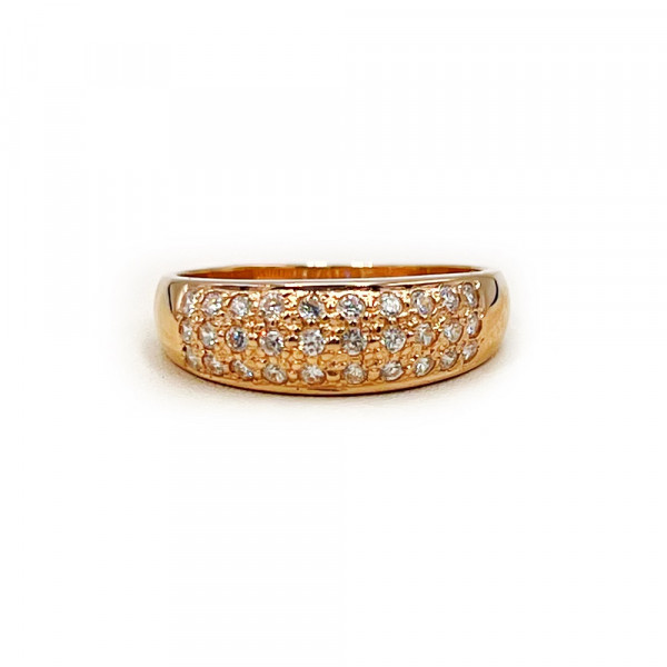 Золота каблучка з цирконом