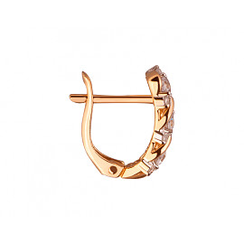 Сережки з золота з цирконом