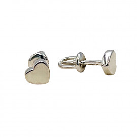 Серьги из белого золота «Сердце» 01-200627782
