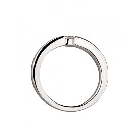 Кольцо из золота в белом цвете с цирконом