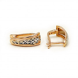 Серьги из красного с белым золота 01-200495783