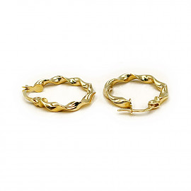 Золотые серьги в желтом цвете 01-200812383