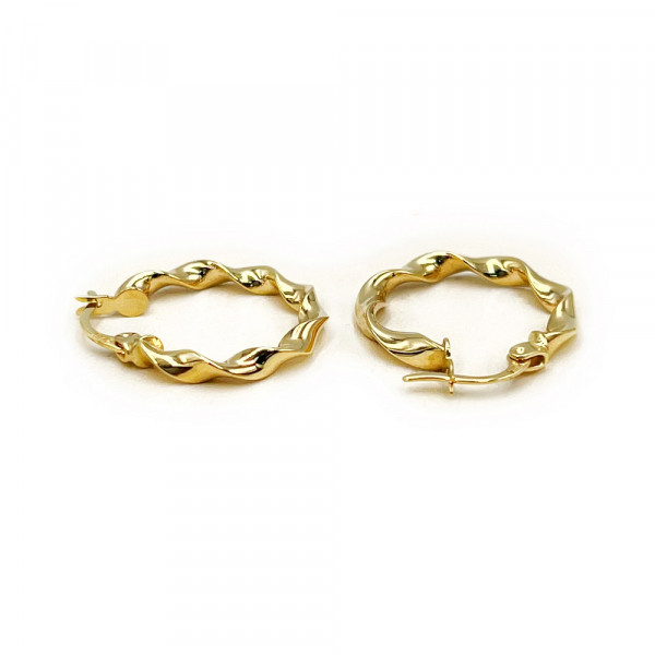 Золотые серьги в желтом цвете