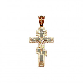 Крестик из красного с белым золота 01-200841583