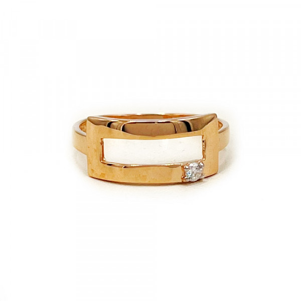 Золотое кольцо с цирконом