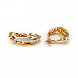 Серьги из красного с белым золота 01-200589884