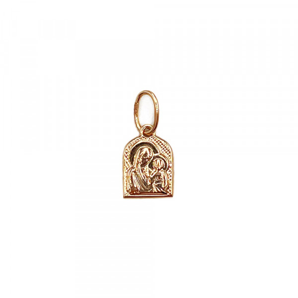 Кулон з золота у червоному кольорі