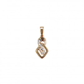 Золотий кулон з цирконом 01-200922184