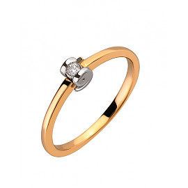 Кольцо из золота с желтым бриллиантом 01-200159985