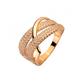 Кольцо из золота с цирконом 01-200243985