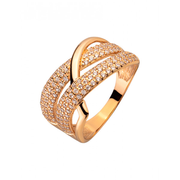 Кольцо из золота с цирконом