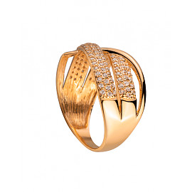 Кольцо из золота с цирконом