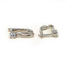 Сережки з золота з цирконом 01-200602385