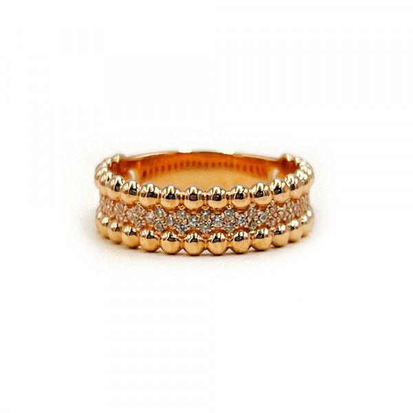 Каблучка з золота з цирконом