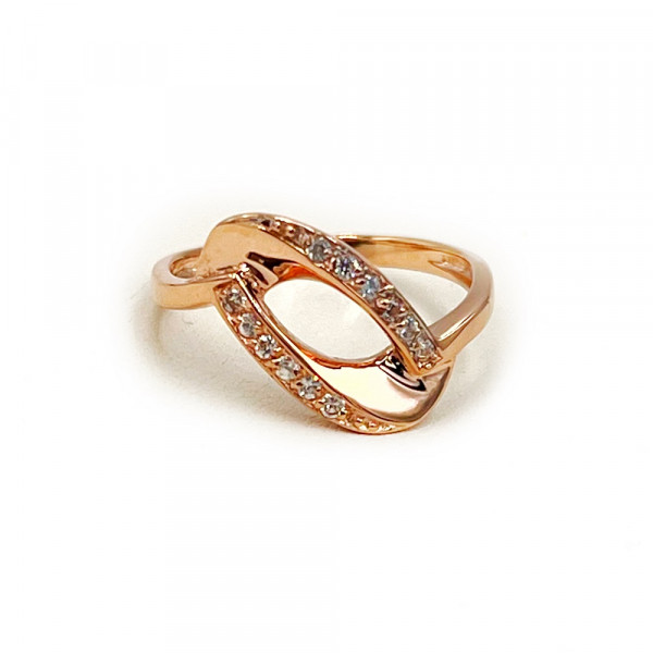 Золота каблучка з цирконом