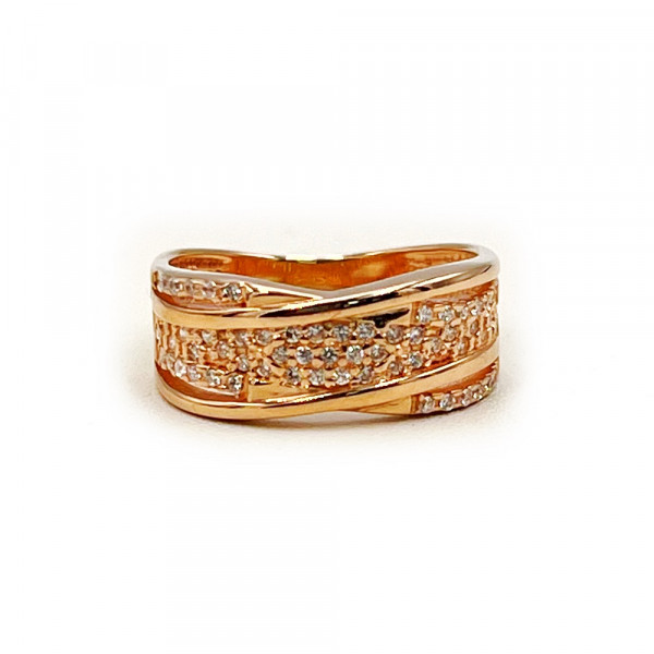 Золотое кольцо с цирконом