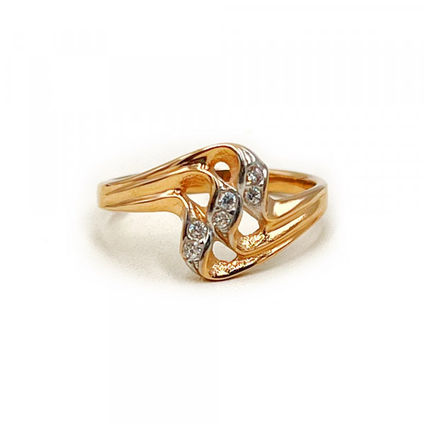 Кольцо из золота с цирконом