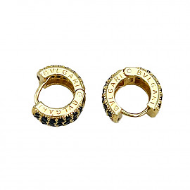 Золотые серьги с цирконом