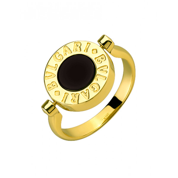 Кольцо из золота в желтом цвете с цирконом