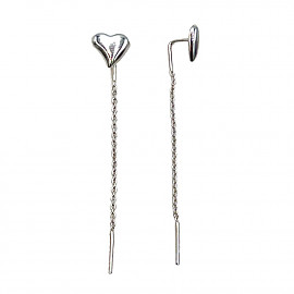 Золотые серьги «Сердце» 01-200589887