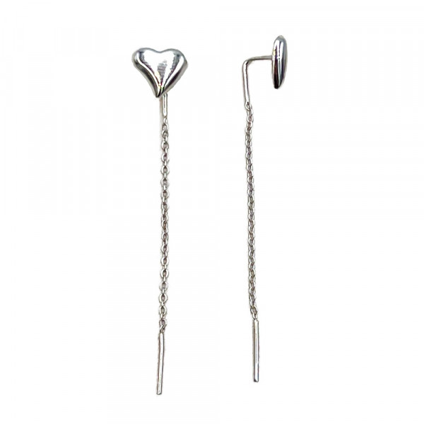 Золотые серьги «Сердце»
