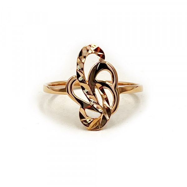 Кольцо из золота красного цвета