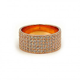 Золота каблучка у червоному кольорі 01-200841587
