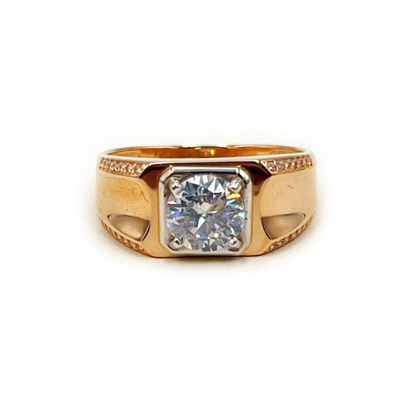 Перстень з золота з цирконом