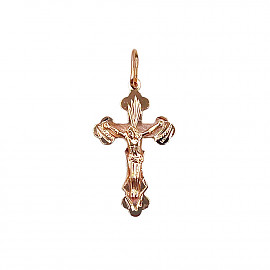 Золотий хрестик червоного кольору 01-200878387