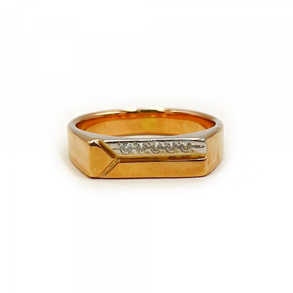 Перстень з золота з цирконом