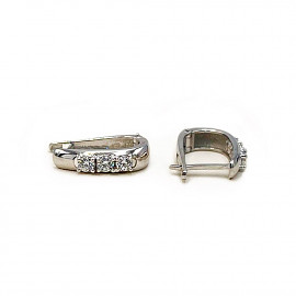 Сережки з золота з цирконом 01-200943887
