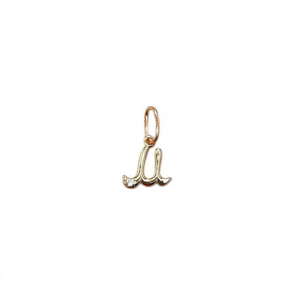 Кулон из золота с цирконом