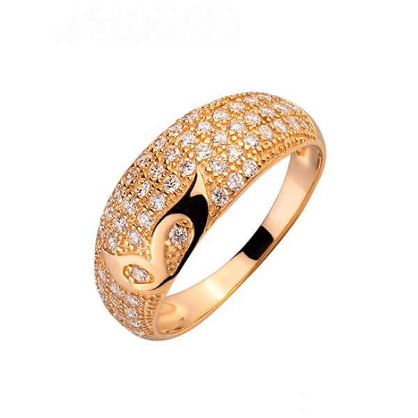 Золотое кольцо с цирконом