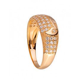 Золотое кольцо с цирконом