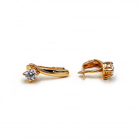 Серьги из золота с цирконом 01-200316988