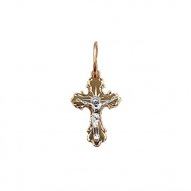 Золотий хрестик червоного з білим кольору 01-200793988