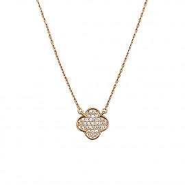 Кольє з червоного золота з цирконом 01-200819988