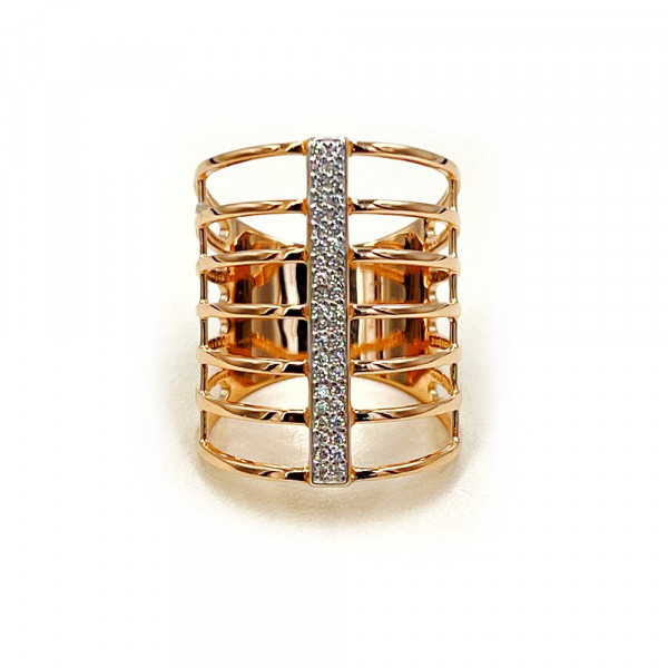 Золотое кольцо с цирконом