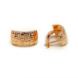 Золоті сережки червоного кольору 01-200894389