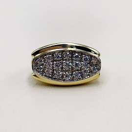 Золотое кольцо с цирконом 01-19292390