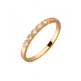 Кольцо из золота с цирконом 01-200080290
