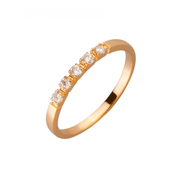 Кольцо из золота с цирконом