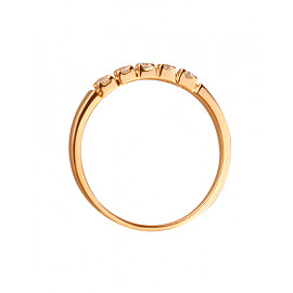 Кольцо из золота с цирконом